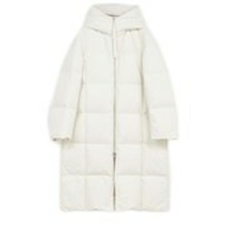Jil Sander - Vinterkappor - Vit - Dam - Storlek: M, Dam, Storlek: M