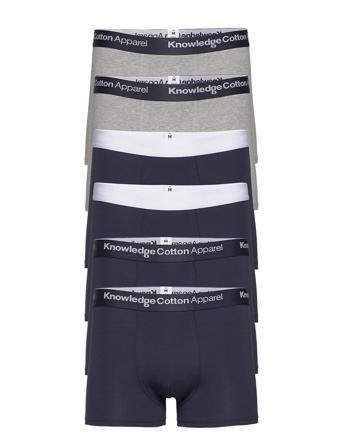 Maple 6-Pack Underwear - Gots/Vegan Boxershorts Blå Knowledge Cotton Apparel