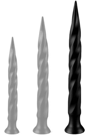 Long Tail Dildo Schwarz 55 cm