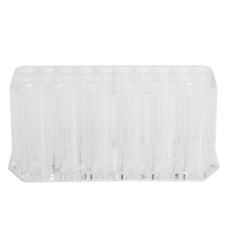 Kosmetisk Sminkborsthållare Flera Fack Eyeliner Förvaring Plastorganisatör