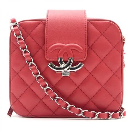 Chanel Vintage Pre-owned Crossbody Tas , Rood , Dames , Maat: ONE Size Vintage Tassen