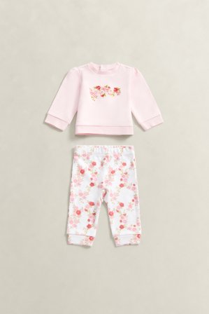 GANT Kinder Girls Set mit Sweatshirt und Leggings (62) Rosa
