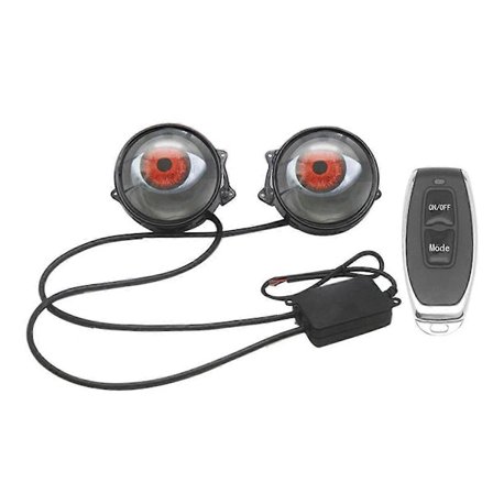 Devil Eye LED Forlygte Sæt Bil Dynamiske Lys 12v med Fjernbetjening Kontrol Øjne Retrofit Sæt H