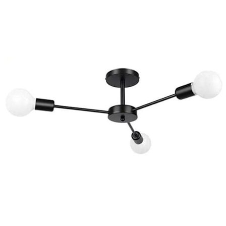 3-ARMET LOFTLAMPE, Moderne Loftlamper, E27-fatning (pære ikke inkluderet)_TF_TF