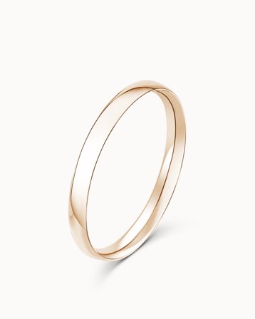 Glat ring dame Naomi 18K Rosaguld 2mm - Forlovelsesringe & Vielsesringe hos Vanbruun