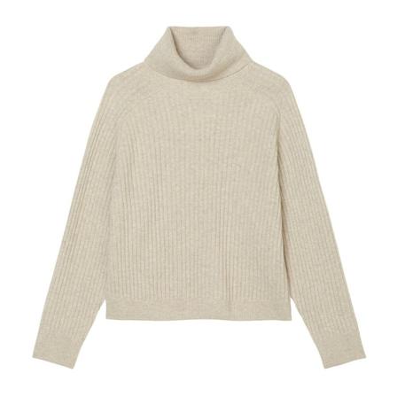Marc O'Polo Ribbed polo neck jumper inbo, Dame Rullekraver