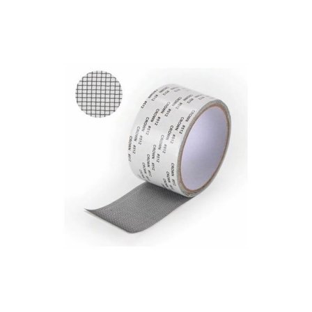 Korjausnauha hyttysverkkoon - Paikkaus Hyttysverkkojen Korjaussarja Ikkunoihin Hyttysverkon Korjausnauha 5 x 2m (harmaa)