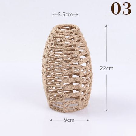 Hand Weave Lampeskjerm Rotting Hengende Lampeskjerm Cafe Hotel Ceili