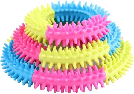 Pawise Hundleksak Rainbow World Ring Ø15,5 cm