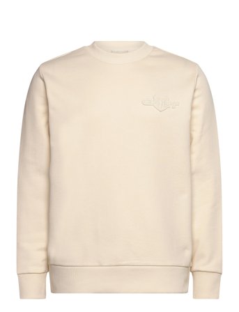 Reg Tonal Shield C-Neck Sweat Cream GANT