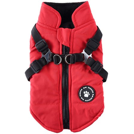 Pet Jacka Höst Vinter Kallt Väder Hundväst Med Dragspänne För må Hundar