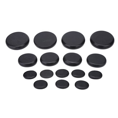 16 stk. / eske Naturlig massasjestein SPA Varm kompress Ovalformede steiner for skjønnhetssalong