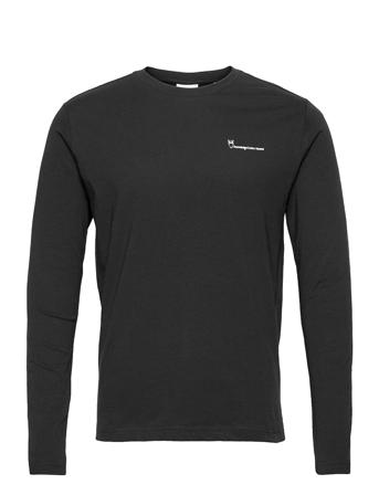 Locust Transfer Ls Tee - Gots/Vegan Black Knowledge Cotton Apparel