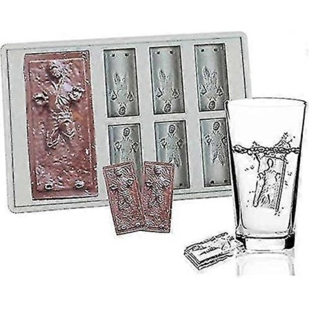 Pääsiäinen Star War Han Solo Karkkimuotit, Elintarvikelaatuinen Silikoni Han Solo Karkinvalmistusmuotti Ja Jääpalamuotti, Silikoniset Jääpala-astiat 