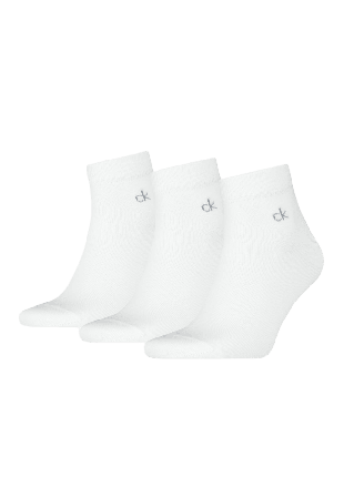 Calvin Klein Men's Classic Socks 3 Pack Strumpor Herr Vit 39/42