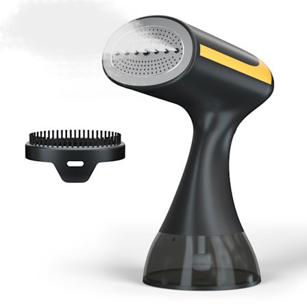 Dampstrykejern, vertikalt dampstrykejern, 300 ml kapasitet (svart)