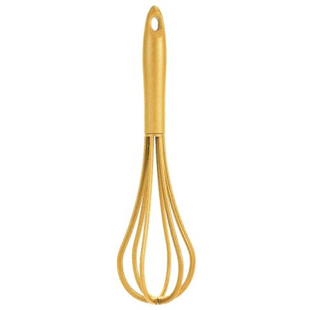 Visp Eggvisp, Manuell Solid Silikon Eggvisp Melkrem Visp Mikser Kjøkken Bakeverktøy Mørk Gul (FMY)