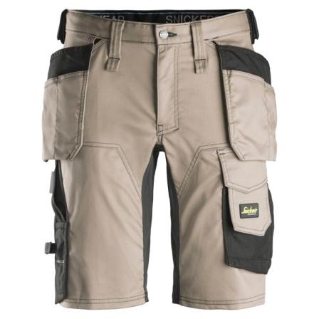 Snickers Workwear 6141 AllroundWork Shorts Khaki/Sort Kaki/sort, Tøj