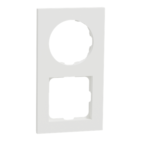 Elko EKO50137 Ram 2-fack, med 55 mm hål Renvit, Strömbrytare & vägguttag