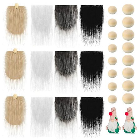 Tomteskägg av konstgjord päls, Tomteskägg av material, Tomteskägg av konstgjord päls[GKS]