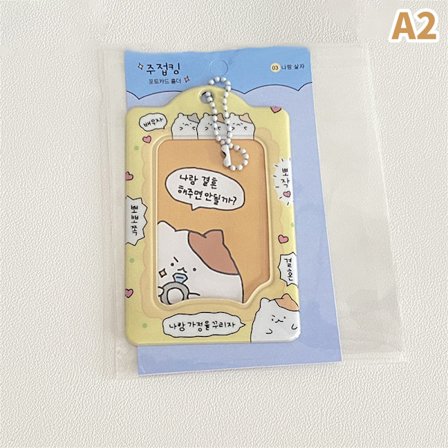 3 tums fotokortshållare Kpop Card Nyckelring Pendel Idol Card H