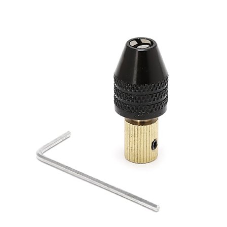 3,17 mm Elektrisk Motoraxel Mini Chuck Fäste Klämma 0,3 mm-3,5 mm Borr