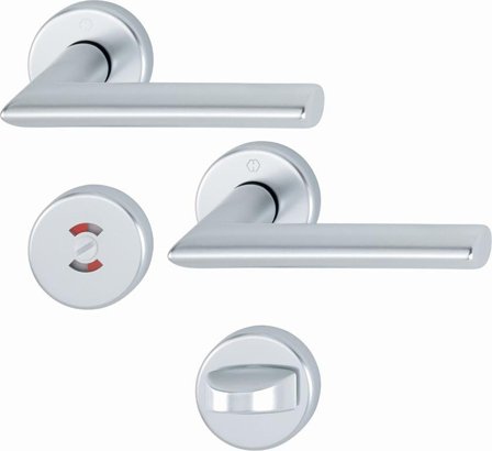 Hoppe Stockholm ID WC-behör 37-42 mm, mattborstad, Dörrar