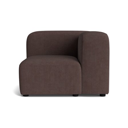 Milo hjørnemodul, højrevendt - Lincoln Brun - 100x100x72 - Sofa