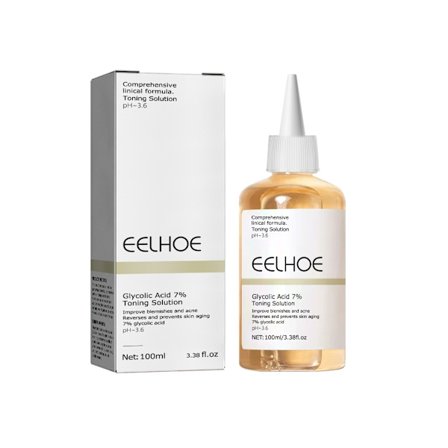 EELHOE Glycolsyre Frugtsyre Toner 7% Fugtgivende Kontrololie Hudtone