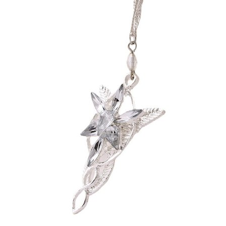 Arwen Evenstar halsband Lord of the Rings silverpläterat silver
