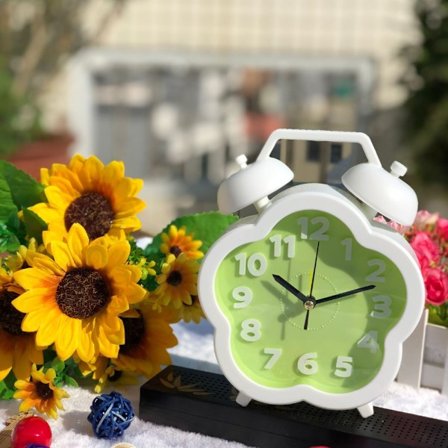 SAYTAY Sovevækkeur, Blomster Vækkeur, Studerende Hjemme Dekoration Bordur