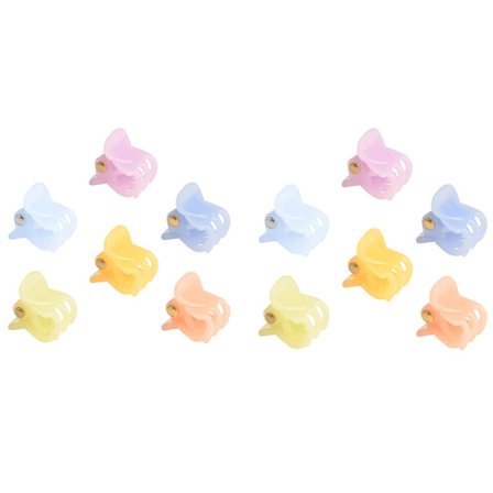 [PLEE] 12-delt hårsæt - mini-klemmer - 6 pastelfarver