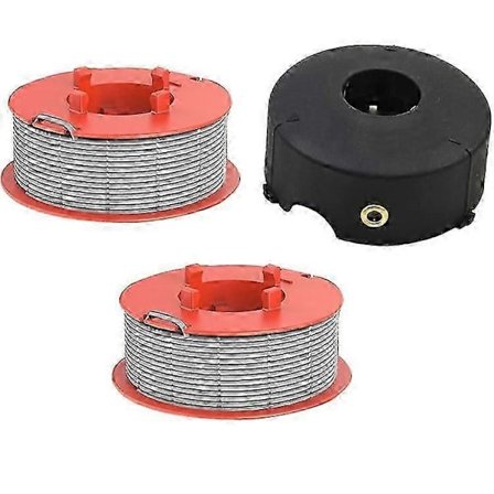 Kompatibel med Bosch ART 23 COMBITRIM / ART 26 COMBITRIM Græsslåmaskine 2 Spole Trådspole + 1 Spolekapsel, F016800175 / F016L71088.