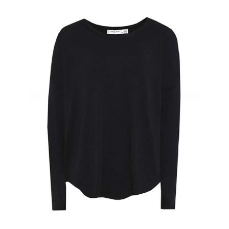 Rag & Bone Long Sleeve Hudson Top Sort, Dame