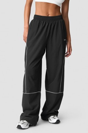 ICANIWILL - Contrast Track Pants Wmn Black - Bukser - Dame - ICIW