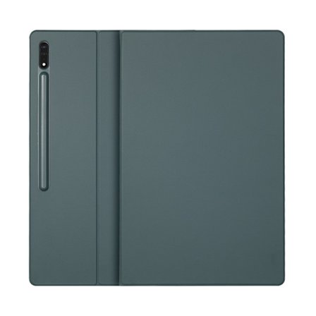Galaxy Tab S7+/S8+/S7FE, Tablettikotelo kynäpaikalla, Tablettikotelo jalustalla (Vihreä)