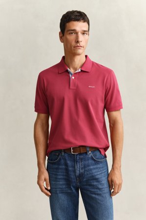 GANT Herren Kontrast Piqué Poloshirt (XXXL) Rot