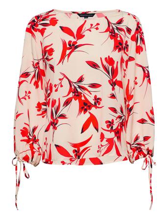 Eliva Crepe Light Ls Top Blus Långärmad Rosa French Connection