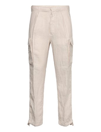 Polo Ralph Lauren Lateef Slim Tapered Fit Linen Cargo Pant - Cream - 34 x 32