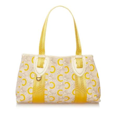 Celine Vintage, Pre-owned Coated canvas totes Geel, unisex, Maat:ONE Size