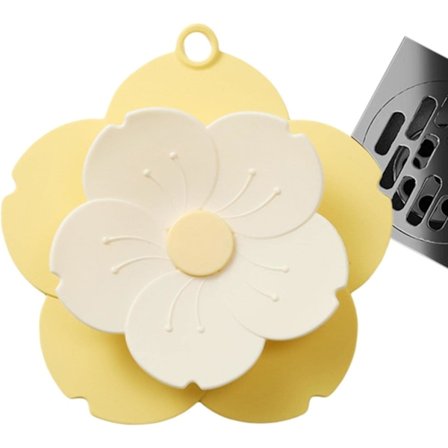 1 stk. Farve: Solgul [Opgradering] Afløb - Blomsterformet Vask Stoppe