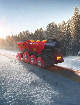 BRIO Brio 33592 Stort, Rødt Lokomotiv, B/O - Red - ONE SIZE