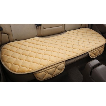 Beige Universal Bil Bagsæde Interiør Beskyttelse Pude Pad Måtte