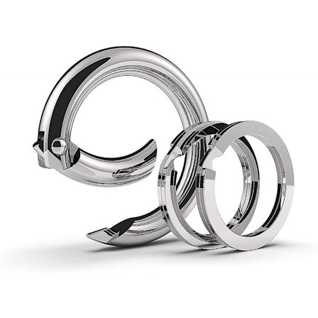 Fashion Karbinhake Nyckelring med 2 matchande nyckelringar Set, 100-serien Universal Storlek