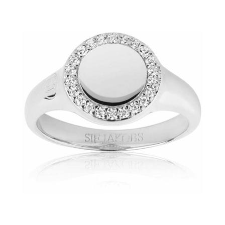 Sif Jakobs Ring Follina Piccolo Grå, Dame Ringe, Størrelse: 60 MM