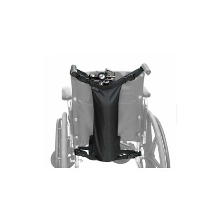 Rullstols syrgashållare. Bärbar syrgasflaska väska med justerbara remmar. Passar alla rullstolar och de flesta DOPA-flaskor