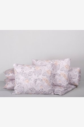 Varnamo of Sweden - Bäddset Malå, 5 delar - Grå - Påslakan - 220X220 - Från Homeroom