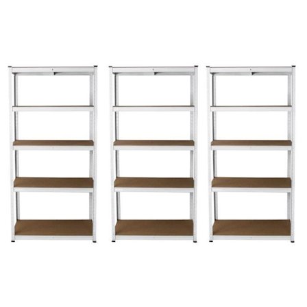 3 x 5 vånings industriella hyllor Metall stål lagerhyllor