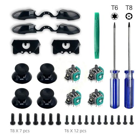 Ersättningsjoystick Reparationsdelar Kit - För Xbox One Xbox Series S/X Handkontroll (T6/T8)A