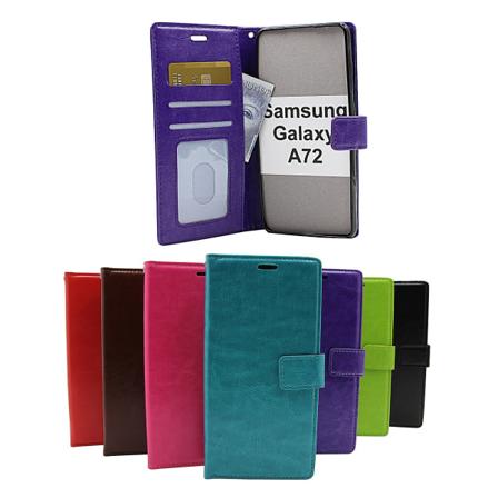 Crazy Horse Wallet Samsung Galaxy A72 (A725F/DS) Hotpink